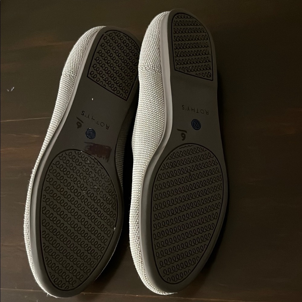 Rothy's Cream Flats Elegant and Comfortable - Picture 2 of 4